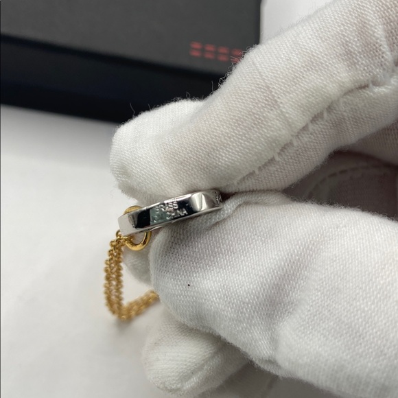 Peace Love World Two Tone Brass I Am Peace Necklace 18”L NIB Retro Bohemian - Picture 7 of 9